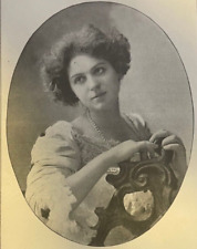 1900 Vintage Magazine Illustration Actress Esther Titteli picture