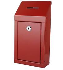 Metal Donation Box Charity Steel Collection Box Office Suggestion Box Secure Box picture