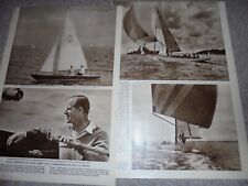 Photo article Cowes Yachting Prince Philip in action 1960 ref ax picture