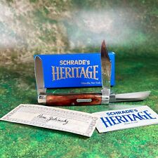 1983 Schrade Heritage NY USA 8801-B 3 Blade Stockman Knife, Complete picture