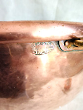 Antique Blaser & Cie Rue Montmartre Paris Antique Copper Bowl picture