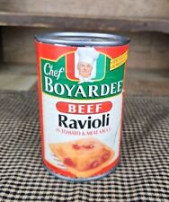 Vintage Chef Boyardee Multicolored Metal Can Piggy Bank Ravioli Can picture