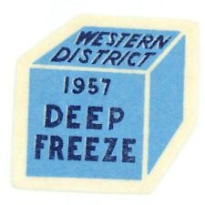 Vintage 1957 Western District Deep Freeze Felt Patch Boy Scouts BSA picture
