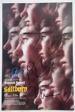 SIGNED SALTBURN EMERALD FENNELL MADEKWE OLIVER MULLIGAN 12x18 PHOTO RARE picture