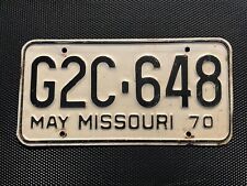 MISSOURI LICENSE PLATE 1970 MAY G2C 648 picture