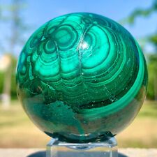 228G Natural glossy Malachite egg transparent Crystal mineral sample healing picture