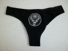 WOMEN'S SIZE SMALL Jagermeister Black Thong Panties Underwear picture