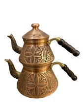 Handmade Turkish Copper,Kettle,Pure Teapot,Vintage,Kitchen Home Gift,Traditional picture