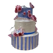 Kurt Adler Cake Fairies Wedding Cake  Ornament Tiered Resin Christmas NWT NOS picture