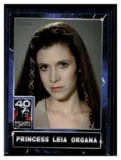 2023 Topps Star Wars Return of the Jedi #11 Princess Leia Organa Blue Foil 13/40 picture