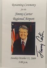 President Jimmy Carter Signed Program Renaming Jimmy Carter Regional Airport picture