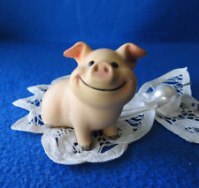 VINTAGE SWEET LITTLE NORCREST PIG PIGGY BIG SMILE FIGURINE A637 JAPAN picture