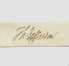 Thomas Jefferson Autograph Reprint On Genuine Original Period 1780s Paper  picture
