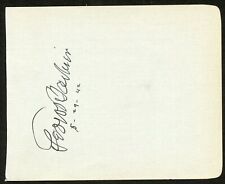 George Barbier d1945 signed autograph 4x6 Album Page Actor It's Love I'm After picture