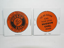 TWO Antique HCCo HUDSON COAL COMPANY PA RE-ORDER TAGS Pennsylvania Coal Mining picture