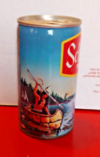 Vintage Schmidt Empty Beer Can Pull Tab Native Spear Fishing 5 Cities picture