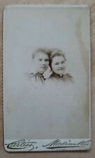 Madison, WI CDV 2 women, vignette, heads together sisters by E.R. Curtiss picture