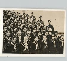 Dynamic Still  Group of Children Singing for ARMISTICE in ITALY 1935 Press Photo picture