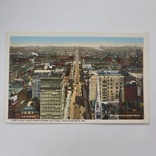 Bird's Eye View North From City Hall Philadelphia PA Pennsylvania VTG Postcard picture