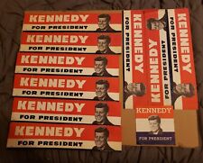 JOHN F. KENNEDY ~ Vintage 60s Kennedy For President Bumper Sticker c. 4x18