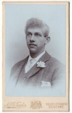 CDV Antique Photo Man in Suit and Tie Carte De Visite 19th Century Photograph picture