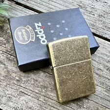 Zippo Classic Antique Brass PIPE Lighter picture