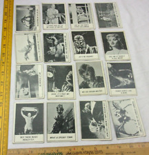 Monster Laffs lot of 16 cards 1966 Topps creatures picture