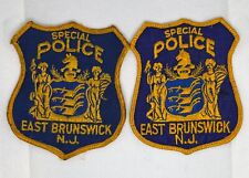 Lot of two NEW JERSEY, EAST BRUNSWICK SPECIAL POLICE VINTAGE PATCHES picture