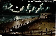 Holland Board Walk Rockaway Beach Long Island Posted Divided Vintage Postcard picture