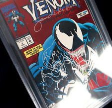Venom Lethal Protector #1 CBCS 6.5 WP SS Sam De La Rosa Signed w/ Venom Sketch picture
