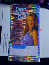 Vintage Britney Spears 1999 Rare Holographic Rainbow Valeitnes Day Cards   picture