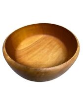 Vintage Farmhouse Large Heavy Wooden Bowl / Salad Bowl- Made in Japan picture