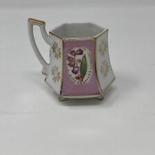 Japanese Footed Demitasse Tea Cup Gold and Floral Accents Royal Sealy picture