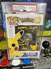 Funko Pop Pokemon Pikachu #353 Sarah Natochenny Signed Autographed PSA/DNA picture