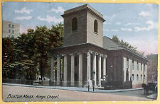 Boston Kings Chapel Massachusetts Antique Postcard c1910 picture