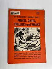 Vtg 1950s Popular Mechanics Do-It-Yourself Booklet No. 8 Fences Gates Trellises picture
