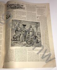GAZA 1894 PALESTINE'S DECAYING CITY * RARE CHRISTIAN HERALD + MISSIONS IN PERU picture