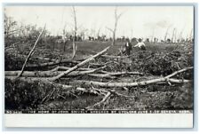 1908 John Shively Home Tornado Cyclone Disaster Geneva NE RPPC Photo Postcard picture
