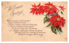 postcard The Season's Greetings a poem divided back 6510 picture