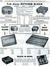 1950 Print Ad of Tuk-Away Butcher Block picture