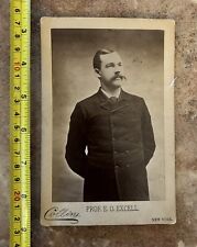 Antique Vtg Cabinet Card Photo Collins NY Prof EO Excell Composer Publisher picture