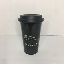 Jaguar Luxury Vehicle Co Black Ceramic Hot Beverage Travel Cup With Silicone Lid picture