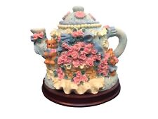 Prescious Memories Ceramic Teapot Male & Female Bear Love Figurine picture