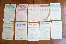 c1950s Blackpool Railway Handbills Timetable x10 Ref B picture