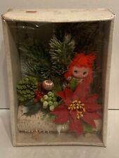 Vintage 1960's Christmas Centerpiece Plastic and Wood Unopened picture