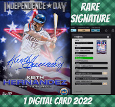 Topps Colorful Rare Keith Hernandez Independence Day Signature Motion 2022 Digital picture