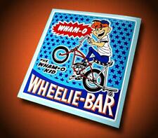 WHAM-O WHEELIE BAR Sticker • Retro Style • Muscle Bike Decal  picture