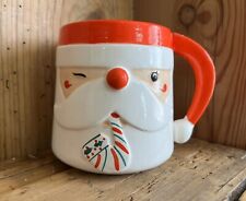 Vintage Winking Santa With Pipe Mug 1950 James R Summers Designs 8601 RARE HTF picture