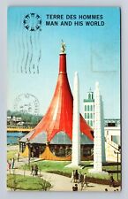 Montreal Quebec- Canada, Man And His World, Antique, Vintage Souvenir Postcard picture
