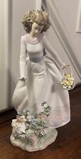 Lladro A SUNDAY STROLL  6639 MINT CONDITION Retired LARGE 15 in. picture